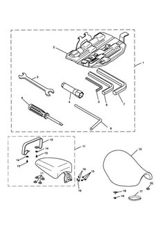 Tool Kit &amp; Seat - Rocket III &amp; Roadster
