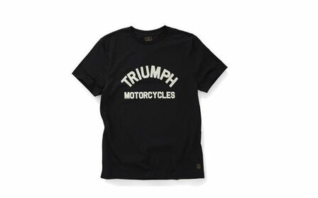 Triumph Burnham zwart met witte letters 