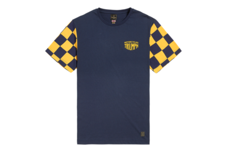 Triumph Preston t-shirt navy/yellow 
