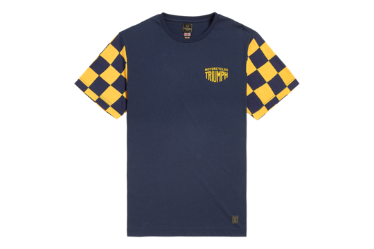Triumph Preston t-shirt navy/yellow 